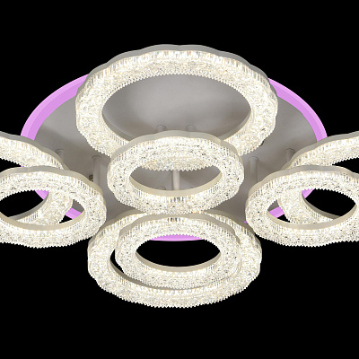 Светодиодная люстра SC088/4+4 WH RGB