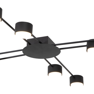 Рожковая люстра SC3060-8 BK
