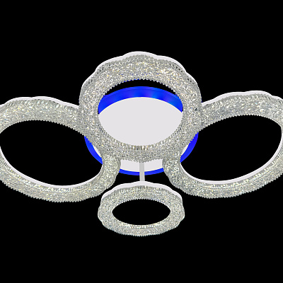 Светодиодная люстра SC088/2+2 WH RGB