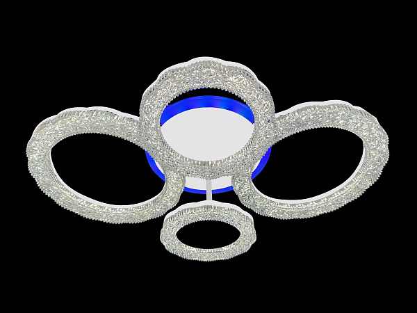 Светодиодная люстра SC088/2+2 WH RGB