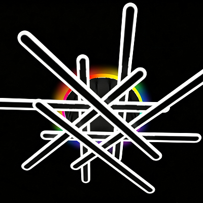 Светодиодная люстра SCA19/8 BK