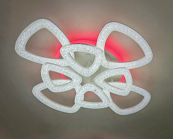 Светодиодная люстра SC310/4+4 WH RGB