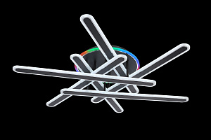 Светодиодная люстра SCA19/8 BK